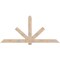 Ekena Millwork Kennewick Smooth Timber Gable Bracket, Douglas Fir, 96"W x 44"H x 3 1/2"D x 5 1/2"F, 11/12 Pitch GBW096X44X0406KEN00SDF - alternate 1